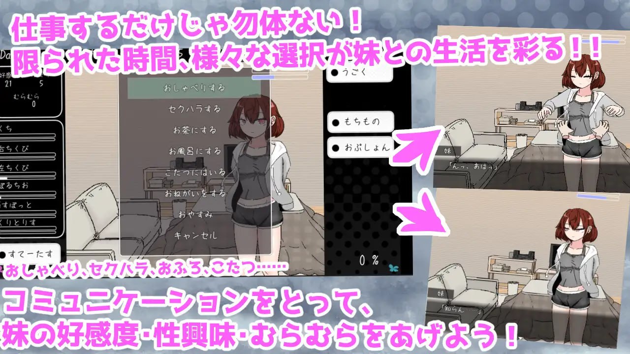 【SLG/PC】青春期妹妹的甜蜜30天